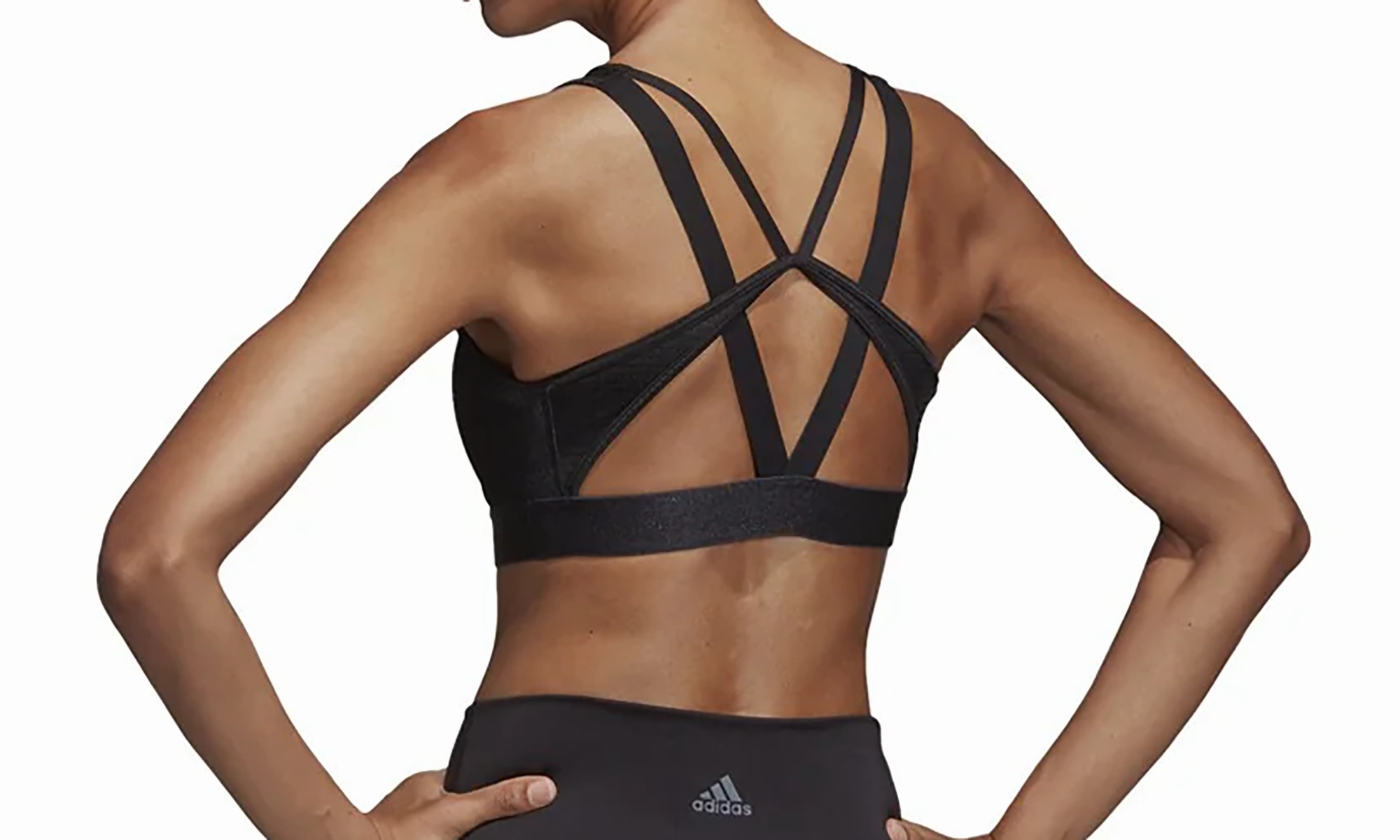 Training 2.0 Halter Logo Bra "Black" Handmade Fit