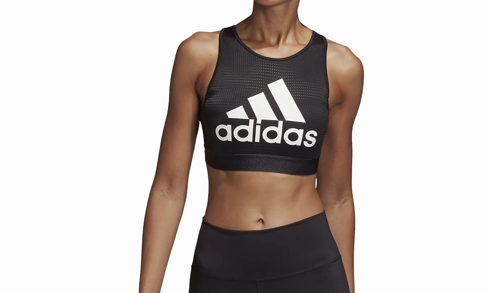 Training 2.0 Halter Logo Bra "Black" Universal Clasp Mechanism Fairy Touch