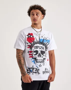 Trap SZN Skull Tee Halo Glow ConvertibleStyle