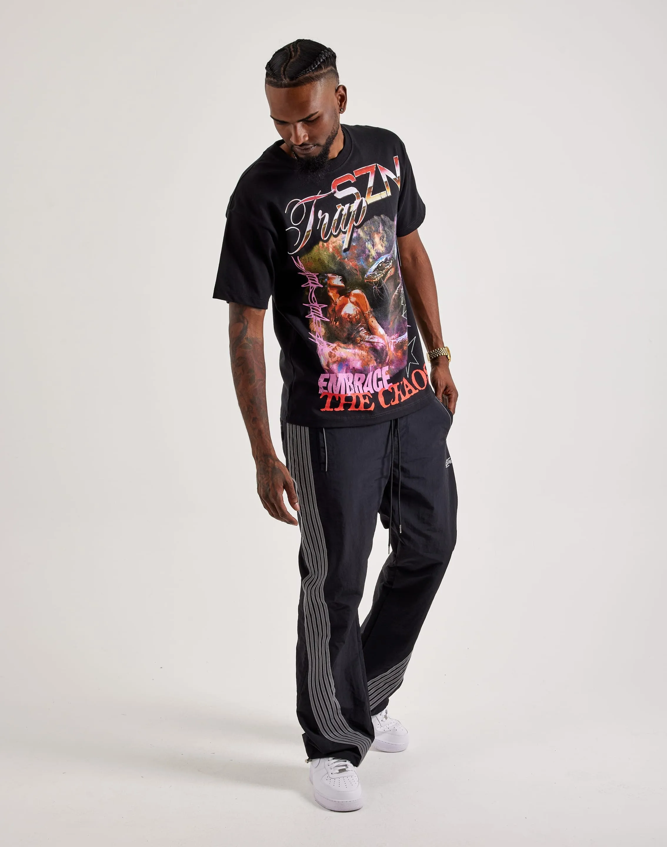 Trap SZN Snake Trap Tee Quick Wear MicroPerforatedTexture