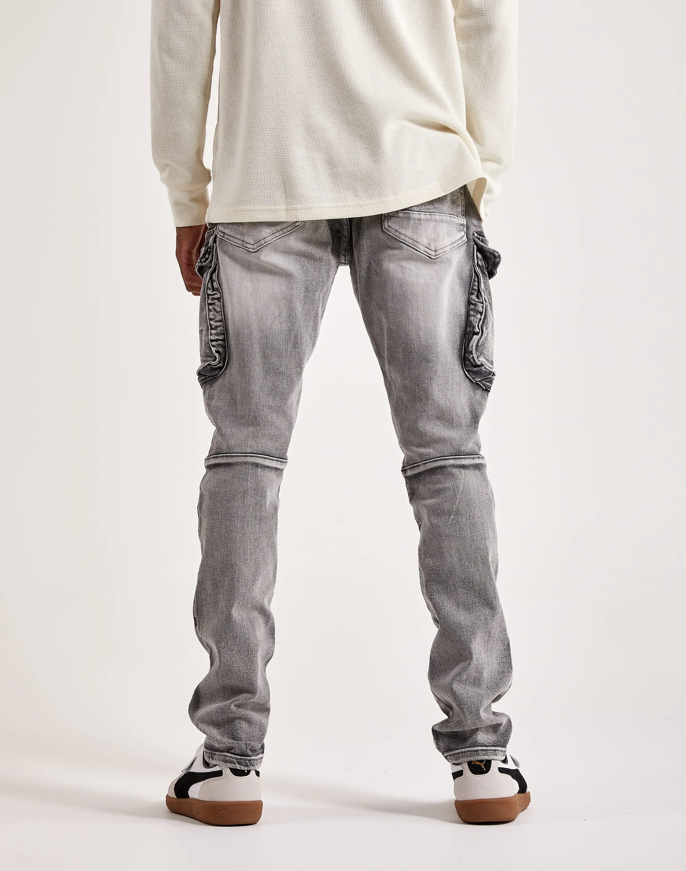 Star Fit QuickDrying Smoke Rise Denim Moto Cargo Pants