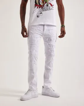WAIMEA Skinny Rip & Repair Jeans Utility Mode Sprint Fit