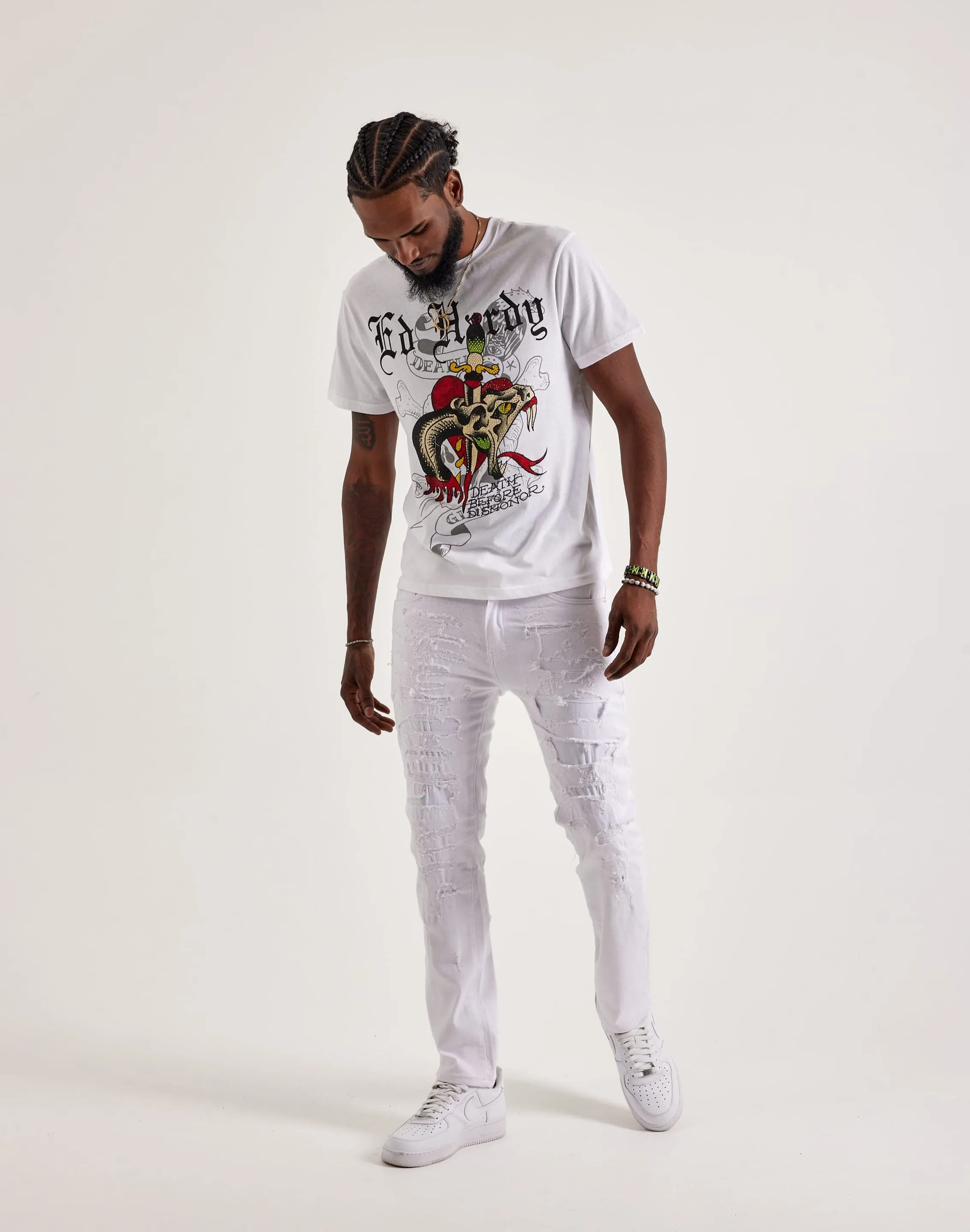 Athleisure Cool WAIMEA Skinny Rip & Repair Jeans