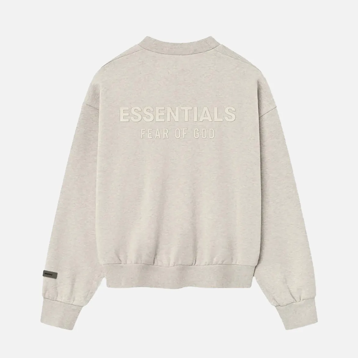 CLASSSIC FIT FLEECE CREWNECK - HEATHER STONE Nordic Light FlatlockSeaming
