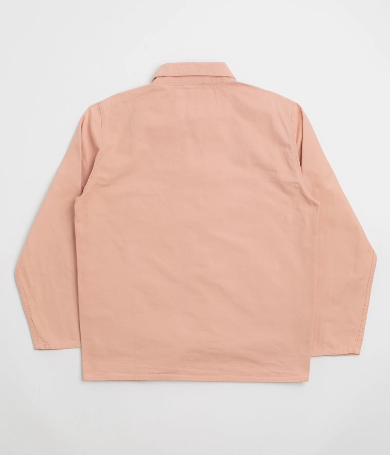 Anti Slip Collar Uskees 3001 Buttoned Overshirt - Dusty Pink