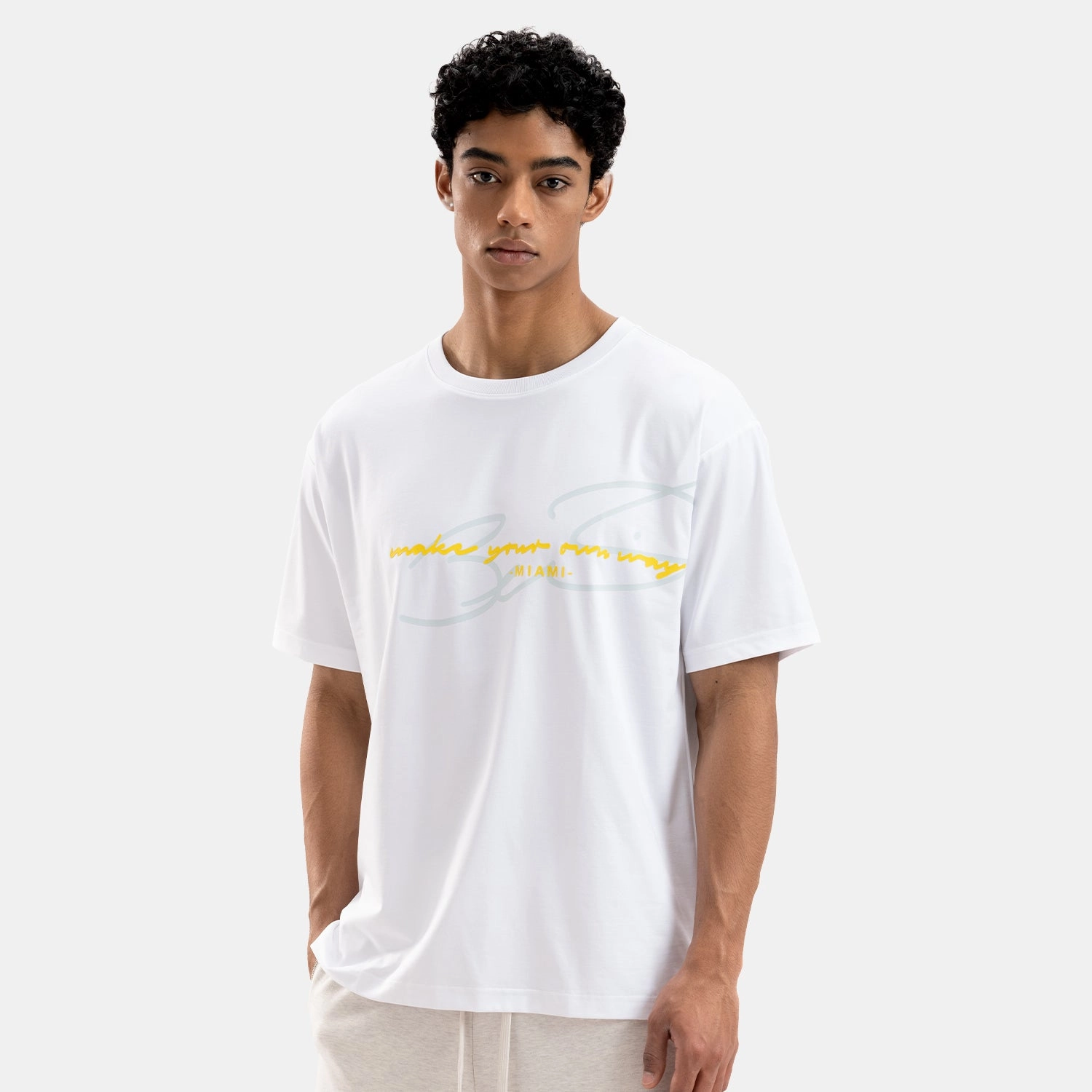 Cotton Glow mesh ventilation Wade T-shirt 371-2