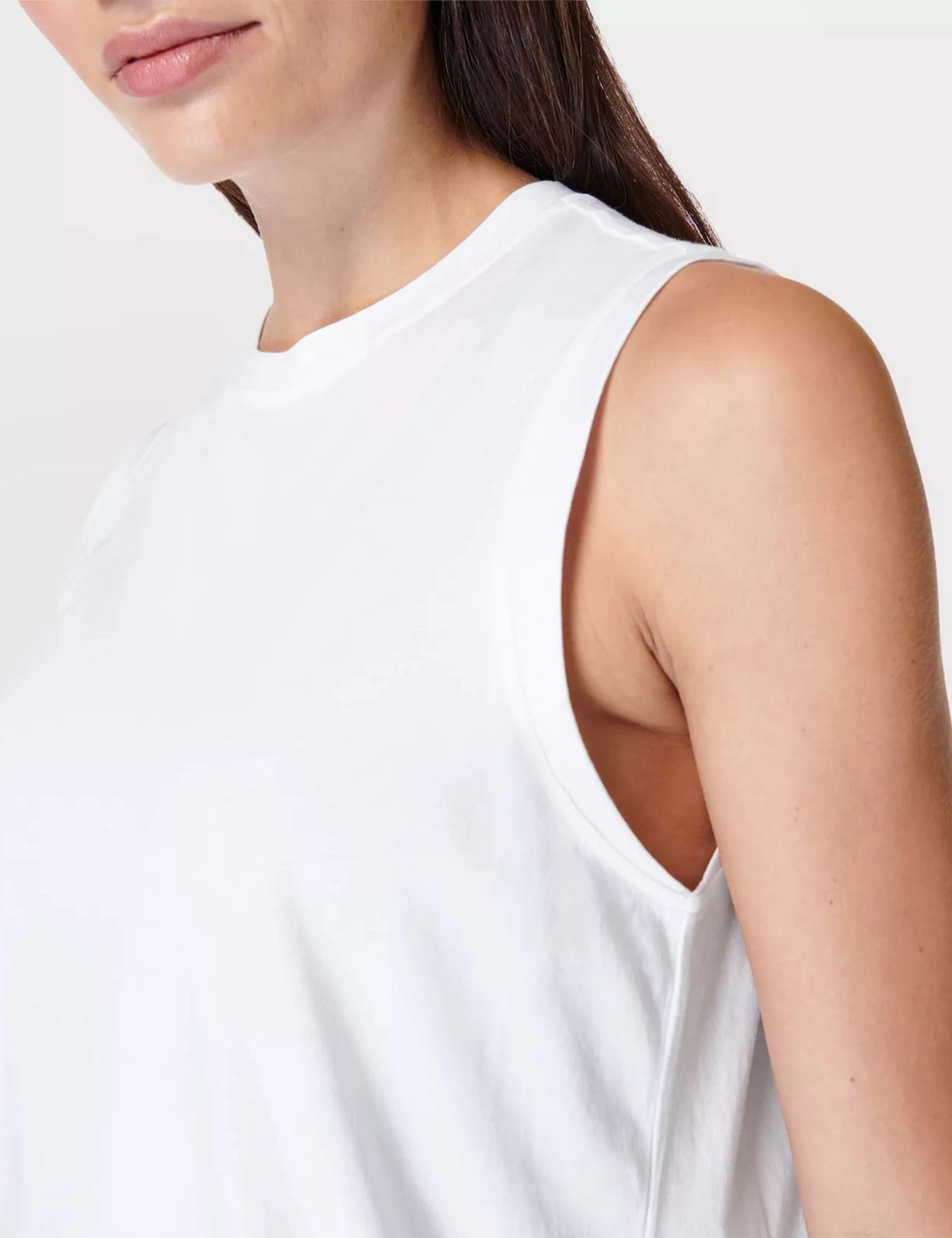 Essential Sleeveless Vest - White Short - term - deployable Construction - ready
