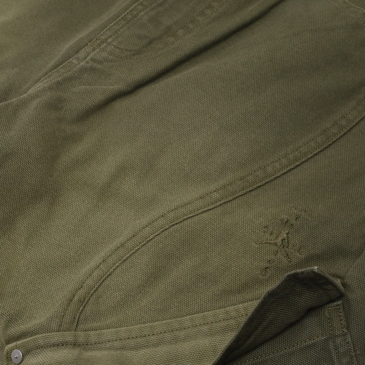 EcoFriendly Dye TRAVIS SCOTT X AIR JORDAN WMNS CANVAS CARGO PANTS - CARGO KHAKI
