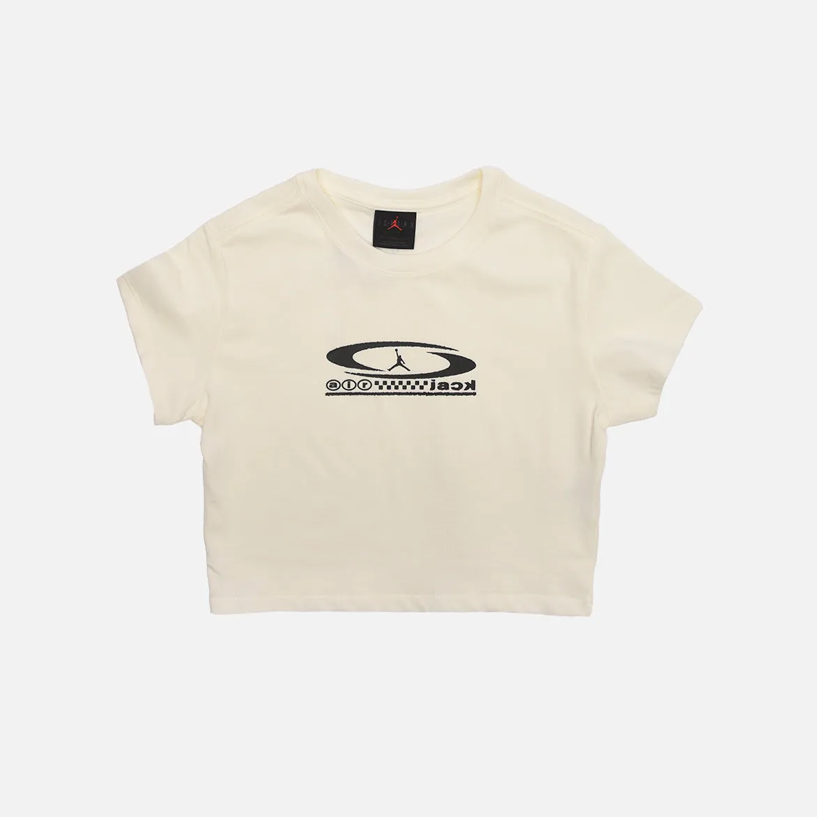 Smart Glow TRAVIS SCOTT X AIR JORDAN WMNS CROPPED TEE - SAIL