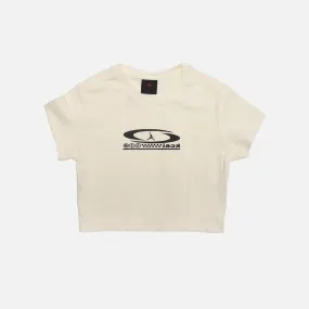 Smart Glow TRAVIS SCOTT X AIR JORDAN WMNS CROPPED TEE - SAIL