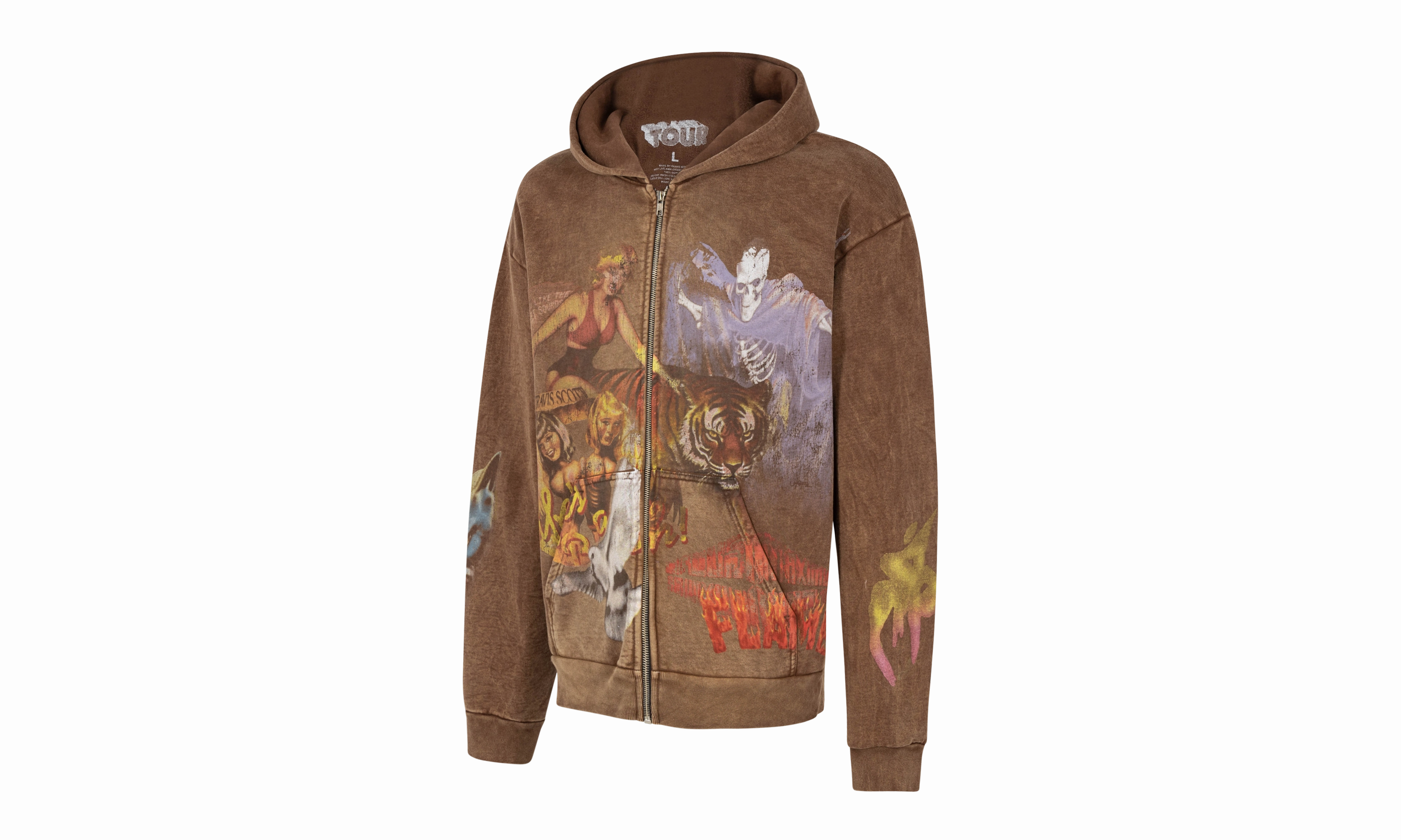 Travis Scott Utopia Circus Maximus Zip-Up Hoodie "Utopia Circus Maximus Tour 2023"