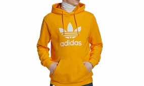 TREFOIL HOODY "Orange" PreShrunk Cotton StretchFree