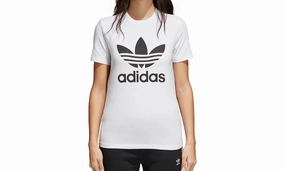 Trefoil Tee Shirt "White / Black" Myth Glow