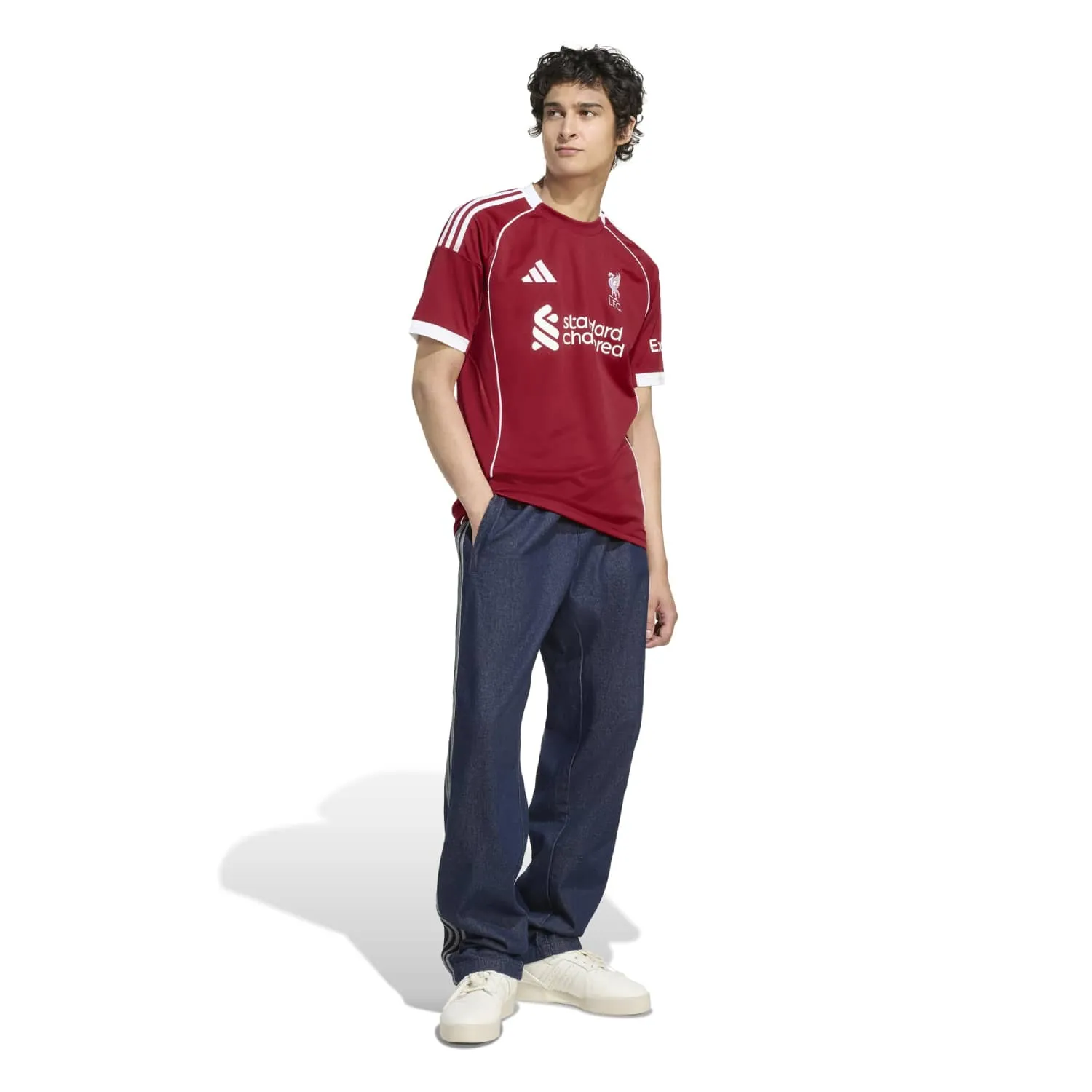 Queen Glow Party Guest 25/26 Liverpool Authentic Home Jersey -Mens
