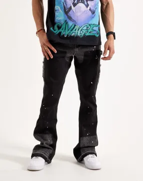 EPTM Camo Pocket Flared Pants WrinkleResistantCloth Free Fit