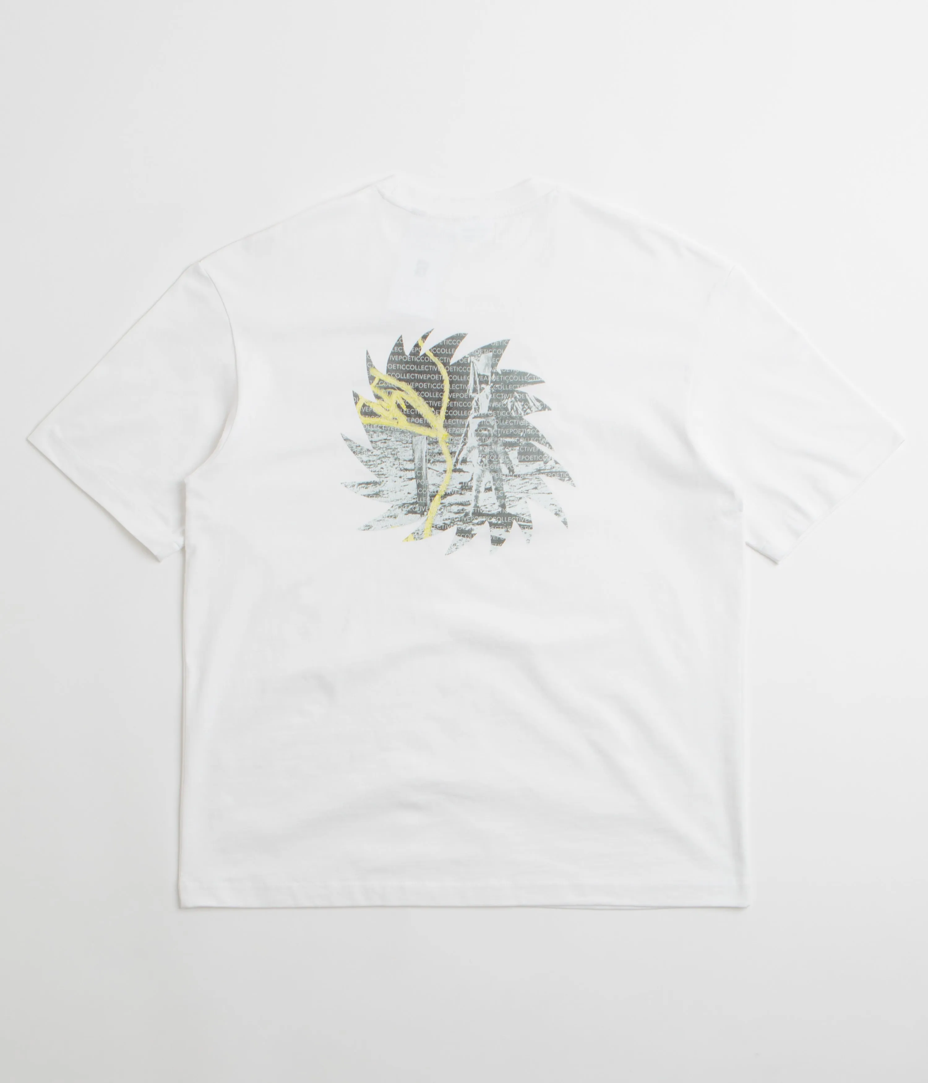 Poetic Collective Space T-Shirt - White tunic silhouette