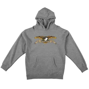 No Sag Shoulder Support Stretch Knit Construction Anti Hero - Eagle Hoodie Gunmetal Heather