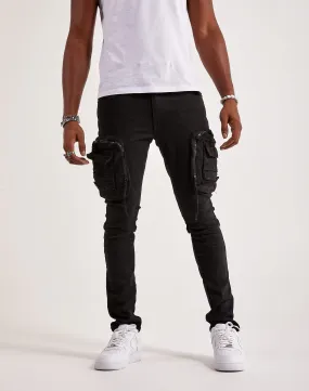 Smoke Rise Twill Slim Tapered Cargo Pants mesh ventilation Game Day