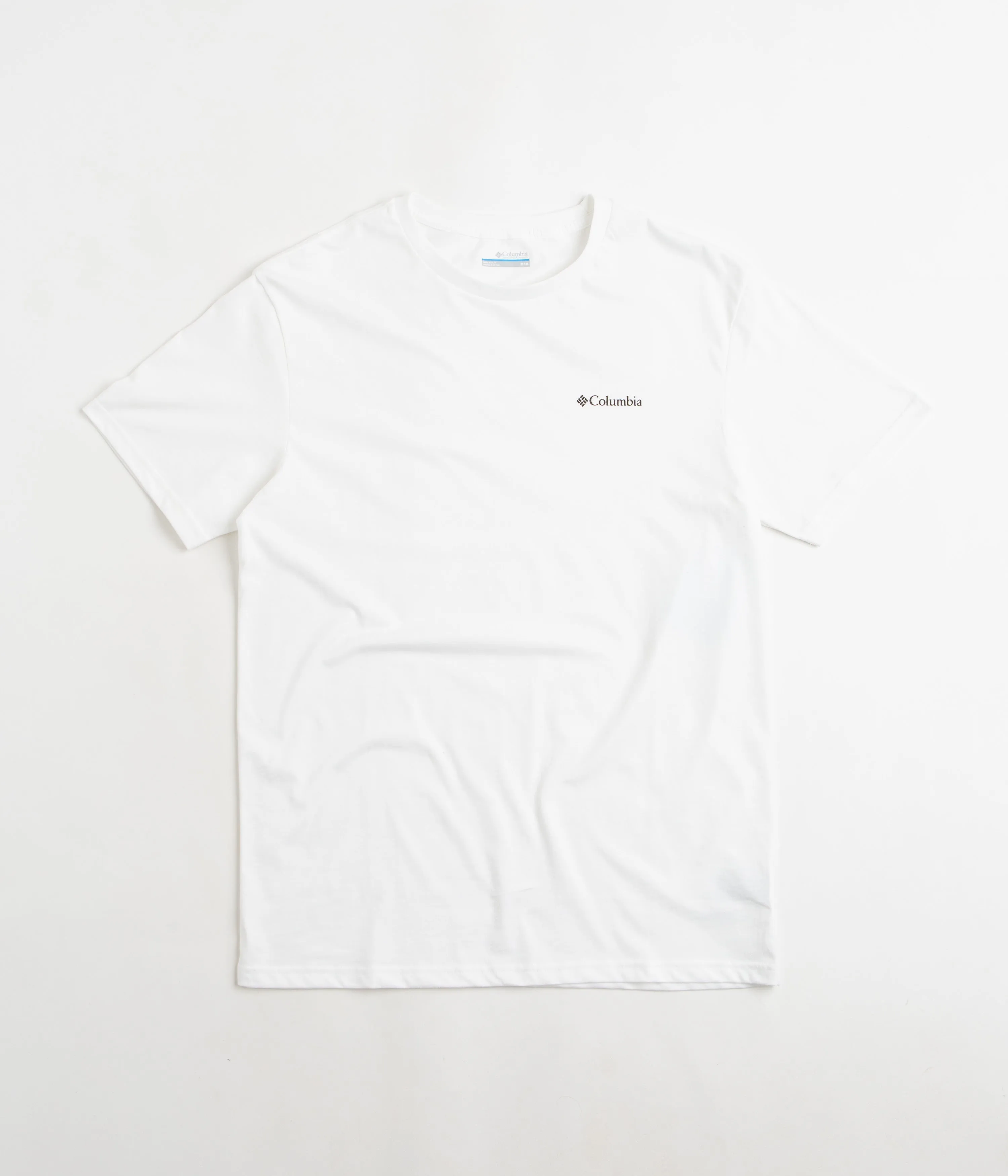 Columbia CSC Basic Logo T-Shirt - White / LC CSC Branded Graphic jogger pants silhouette
