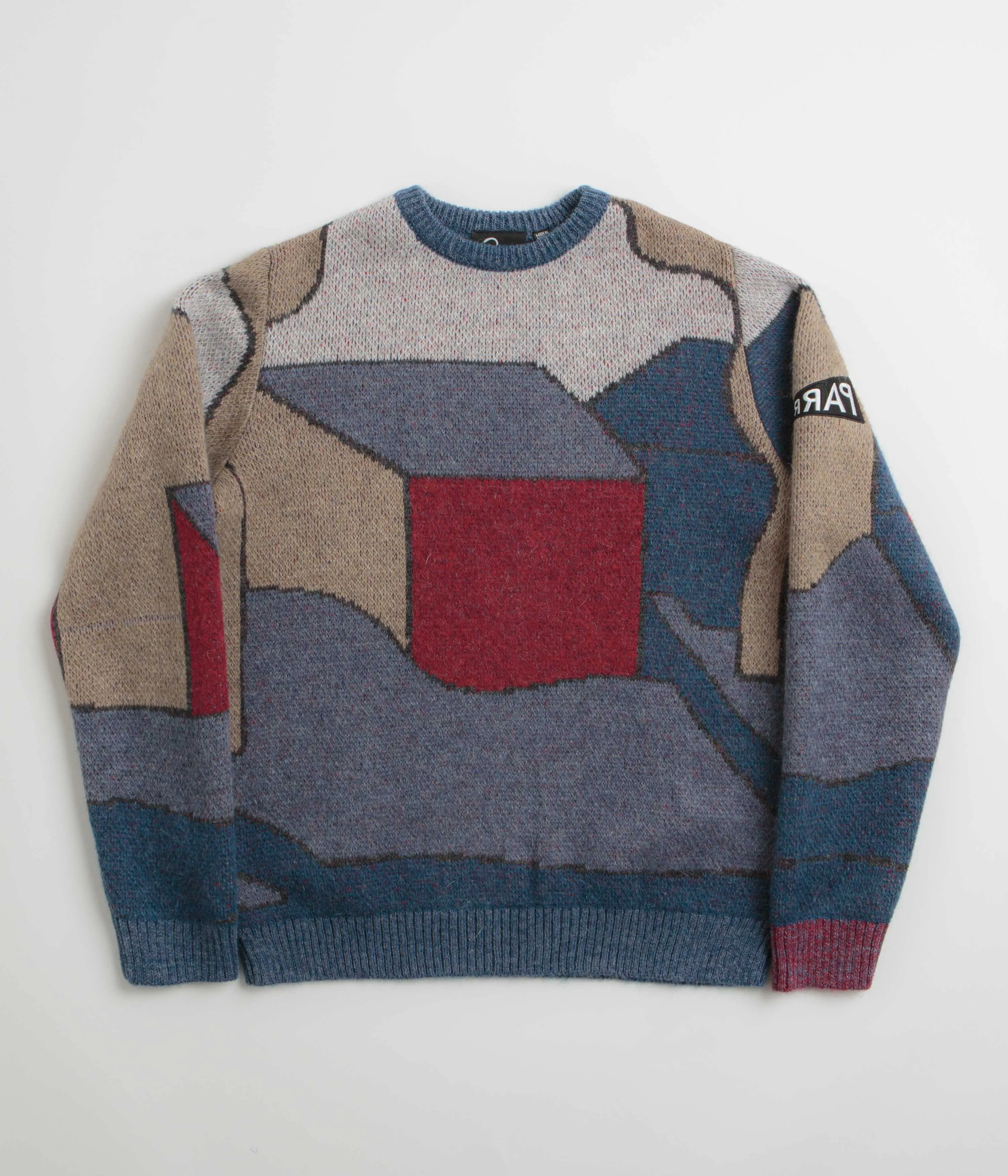 by Parra Your Street Knitted Sweatshirt - Blue product sporty appeal