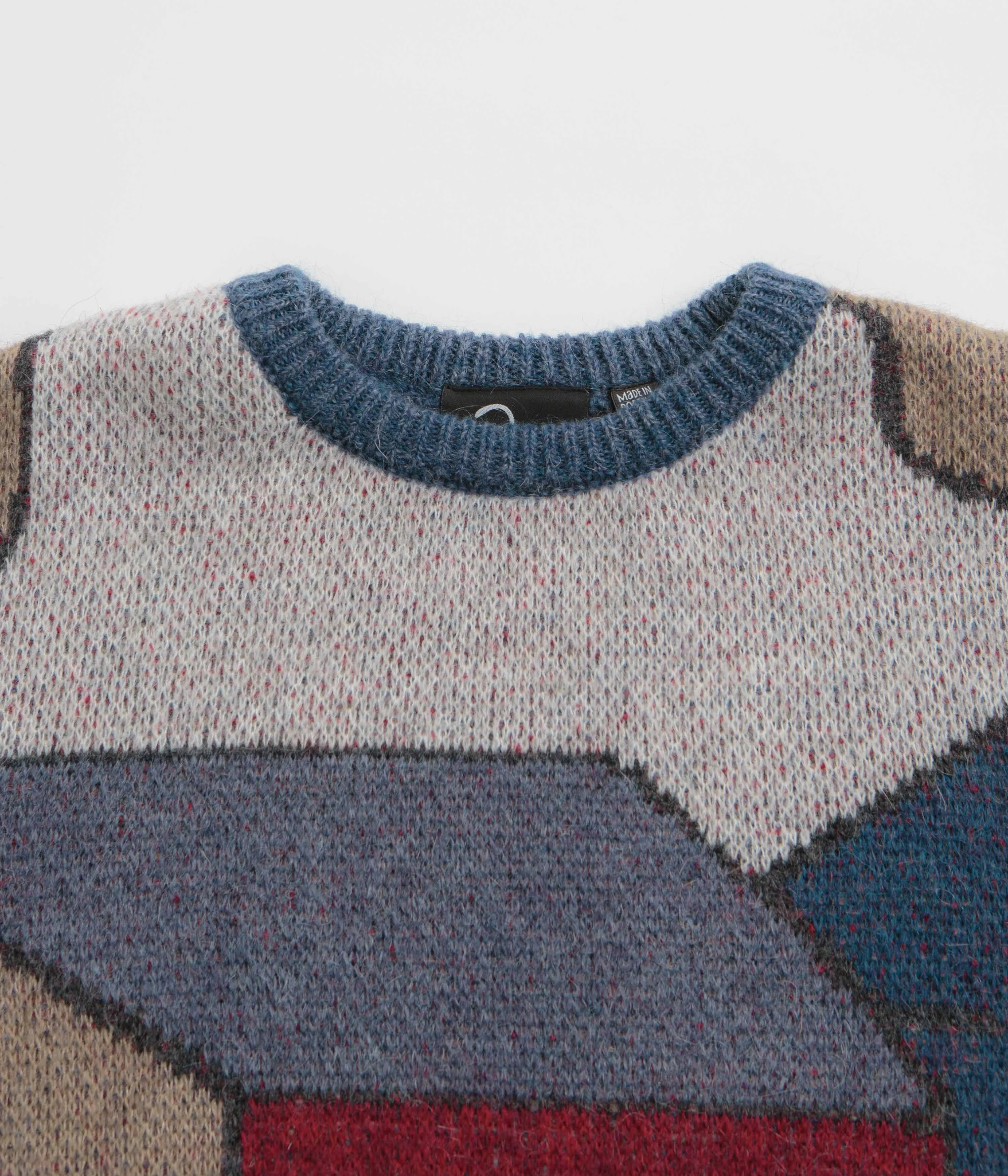 Sustainable Fabric product tag identification by Parra Your Street Knitted Sweatshirt - Blue