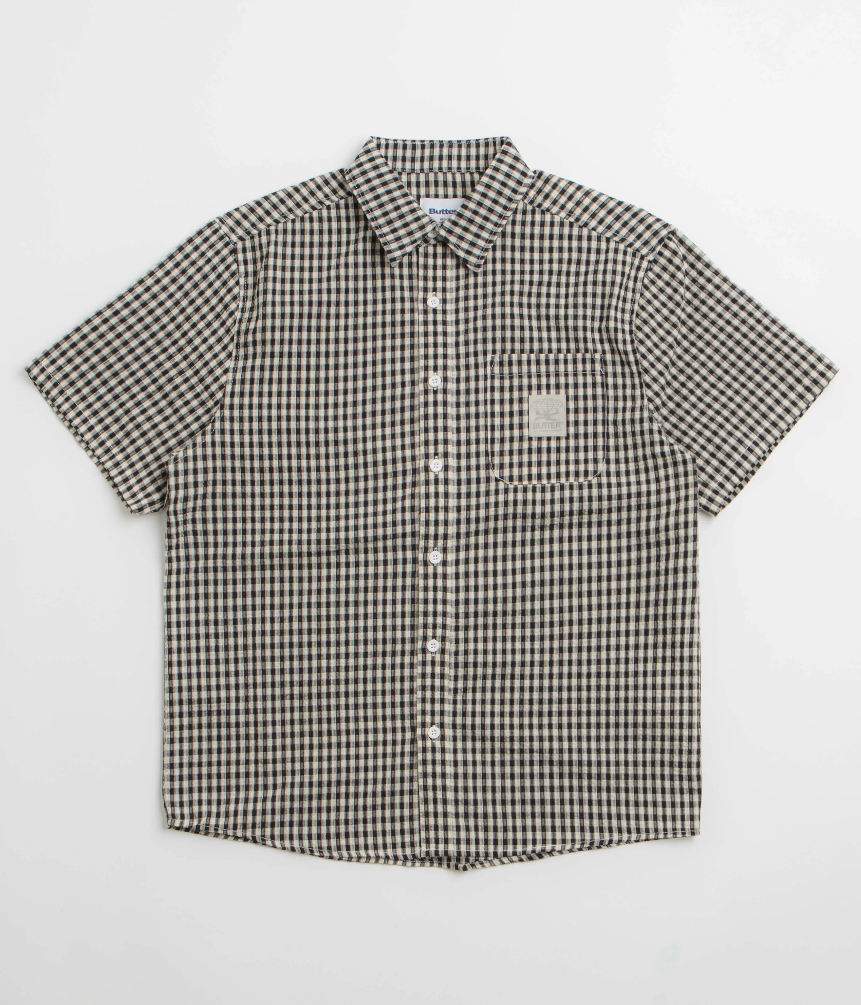 Butter Goods Equipment Short Sleeve Shirt - Black Classy Detail