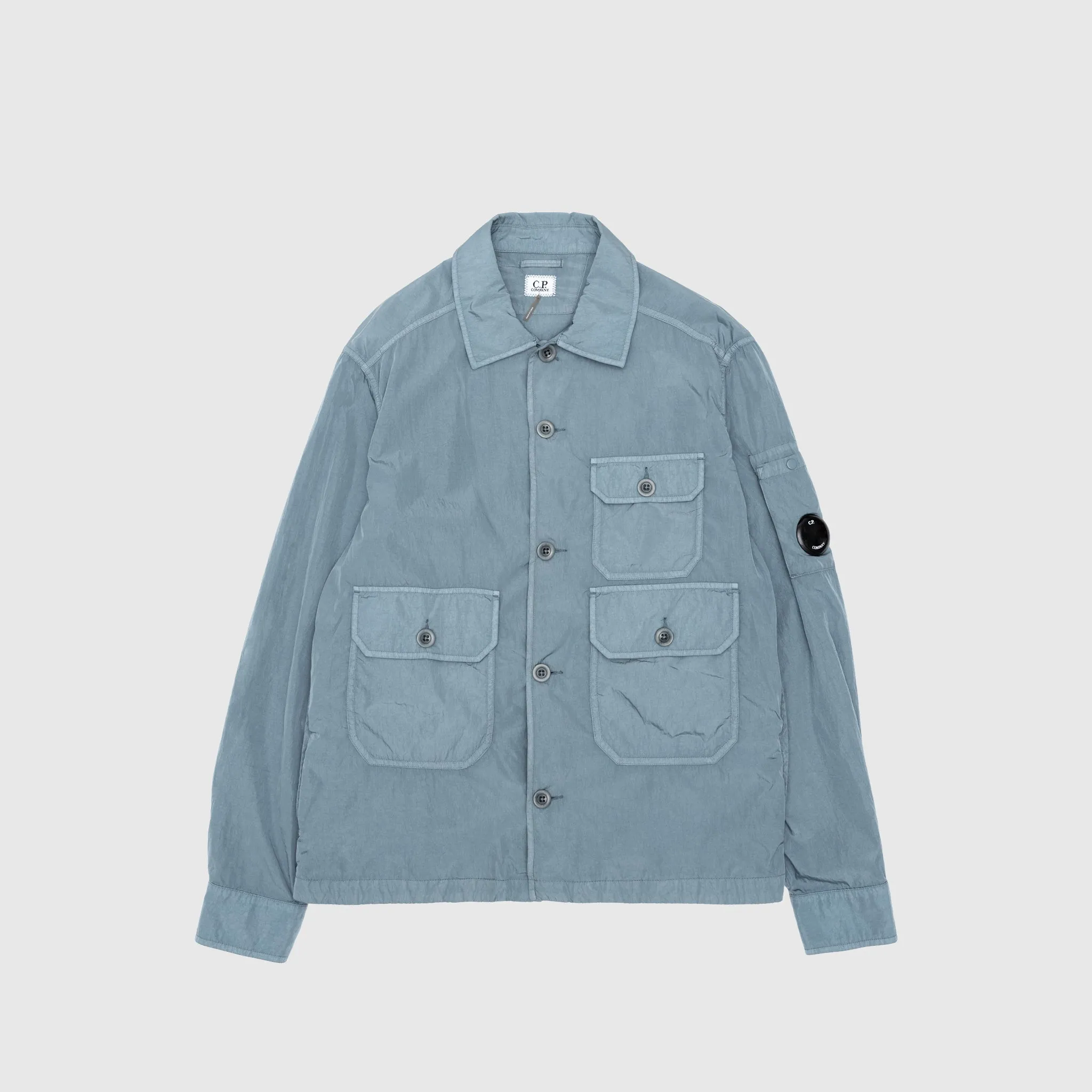 Versatile Layering CHROME-R FULL BUTTON OVERSHIRT
