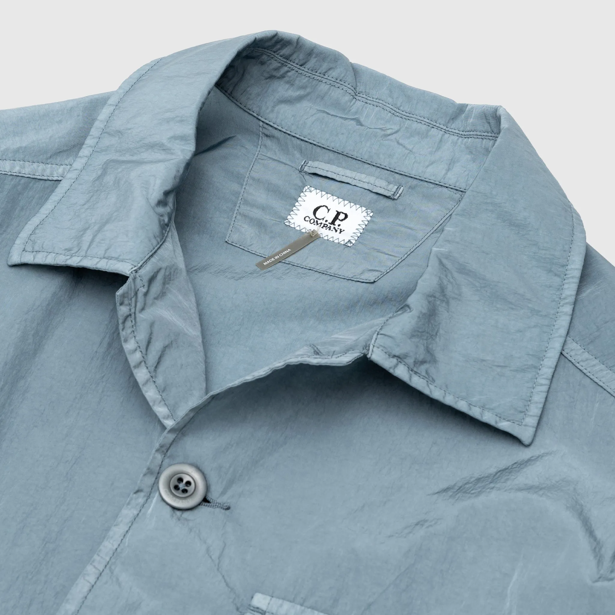 Polished Finish Thermal regulation CHROME-R FULL BUTTON OVERSHIRT