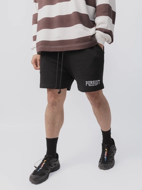 Fashion Forward Elastic hem Happiness Short in Court Black