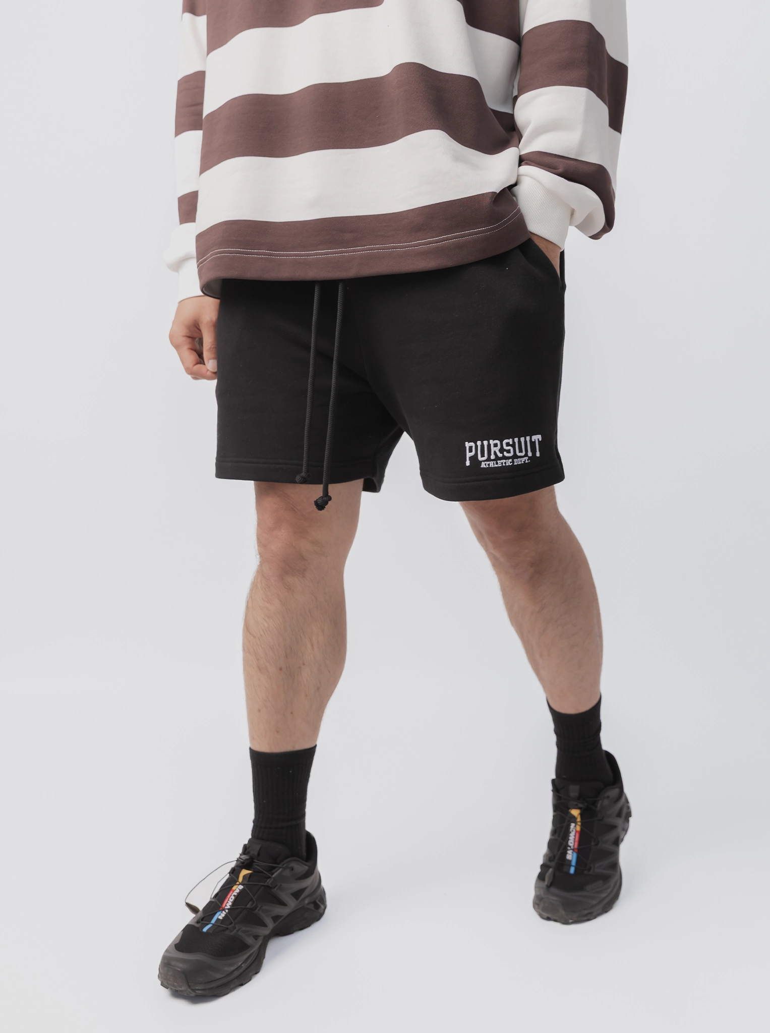 Happiness Short in Court Black Easy Comfort Fit Static Resistant Fibers