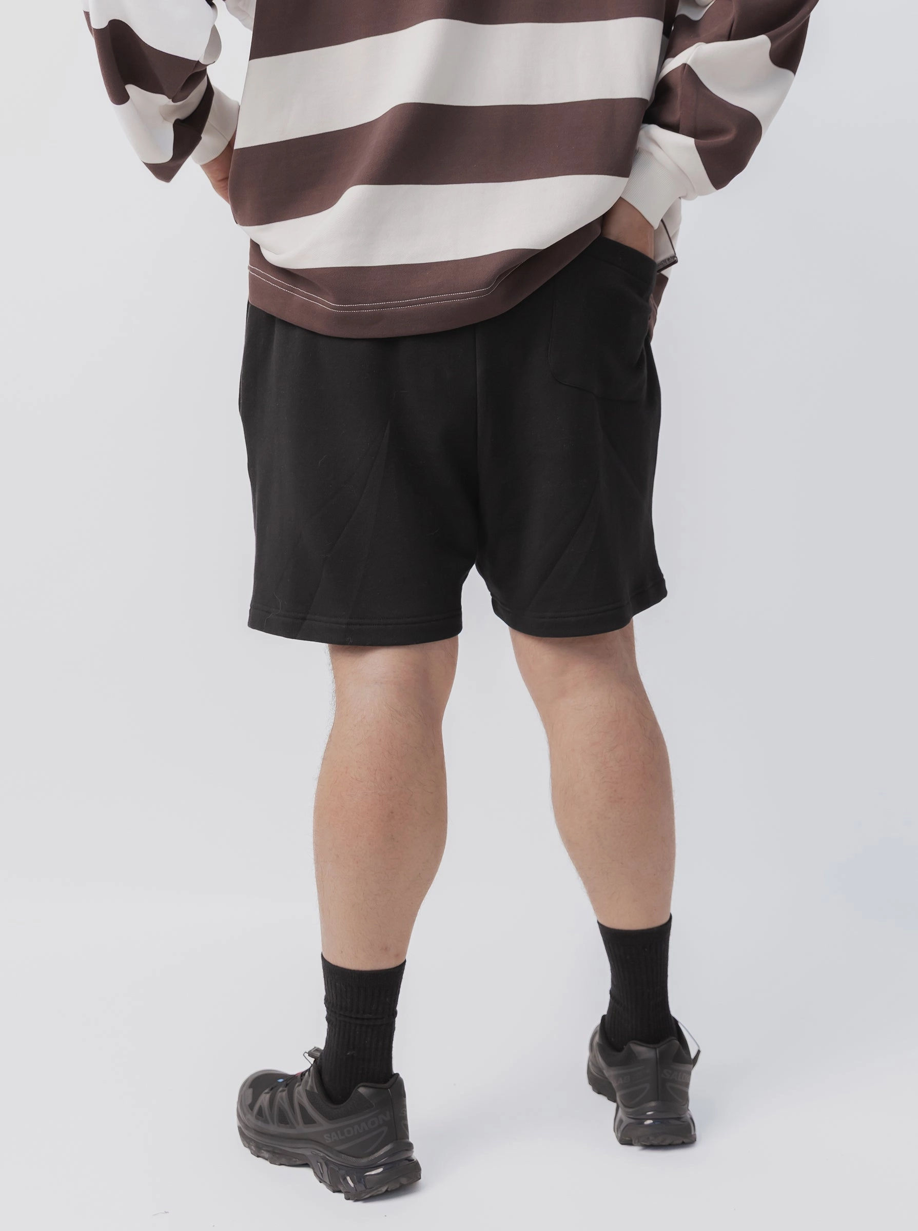 Sleek Cut regular size Happiness Short in Court Black