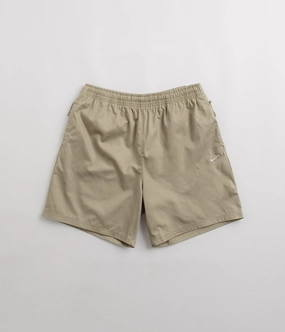 Ergonomic Curved Seams Multi Pocket Design Nike SB Skyring Shorts - Neutral Olive / White