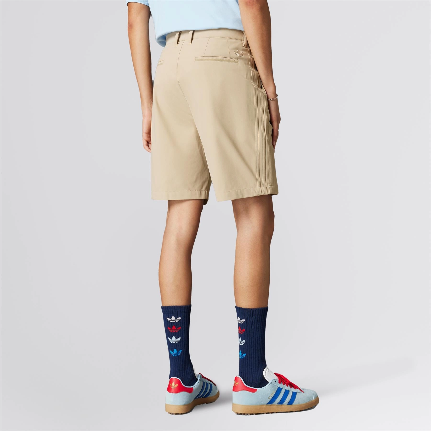 Sporty Edge clean look Twistknit Pleated Shorts Hemp