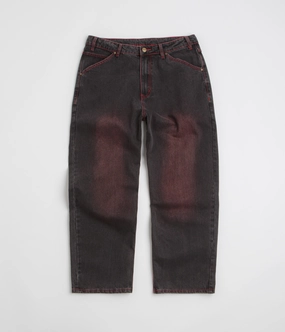 Side zipper Neutral Look Butter Goods Encounter Jeans - Tinted Washed Black