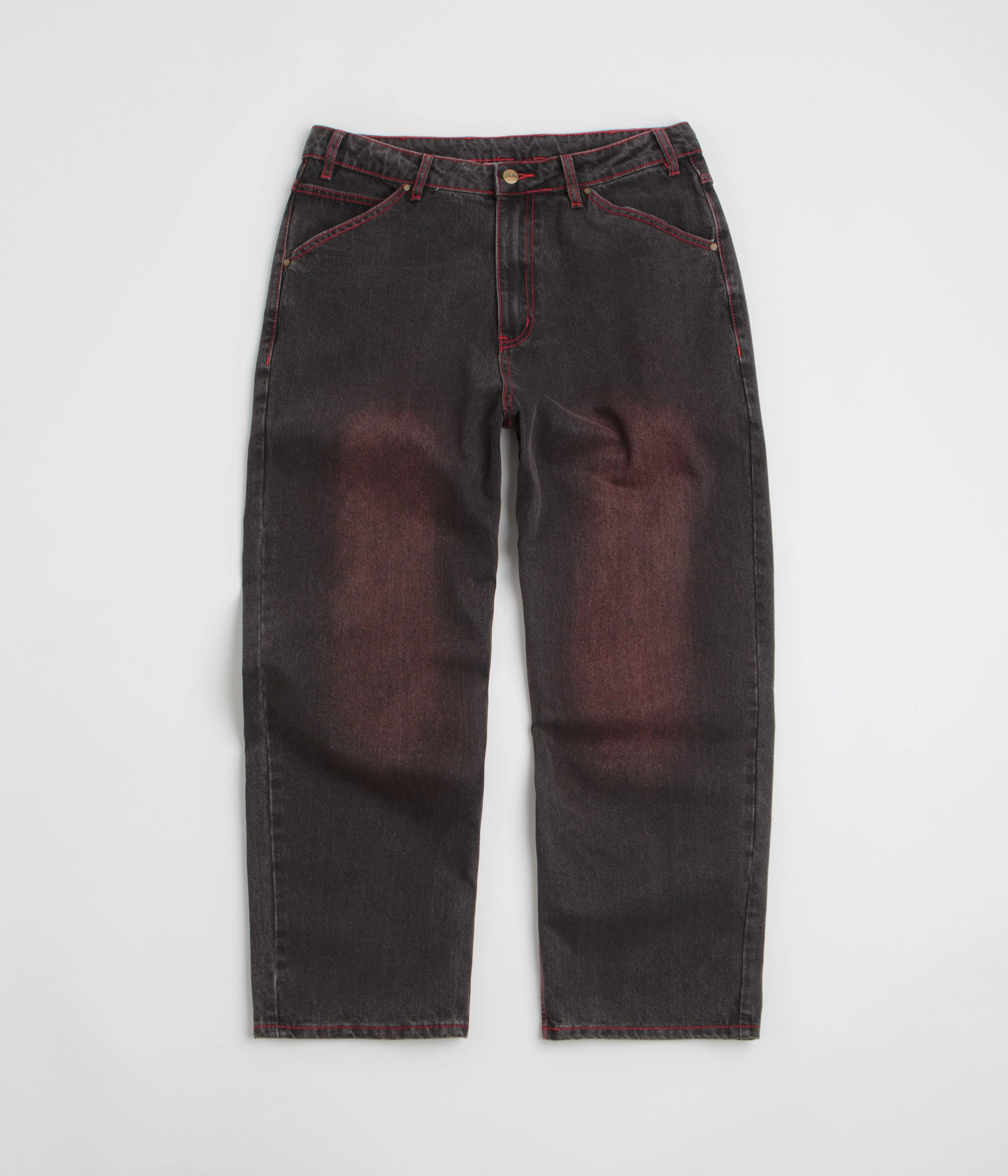 Side zipper Neutral Look Butter Goods Encounter Jeans - Tinted Washed Black