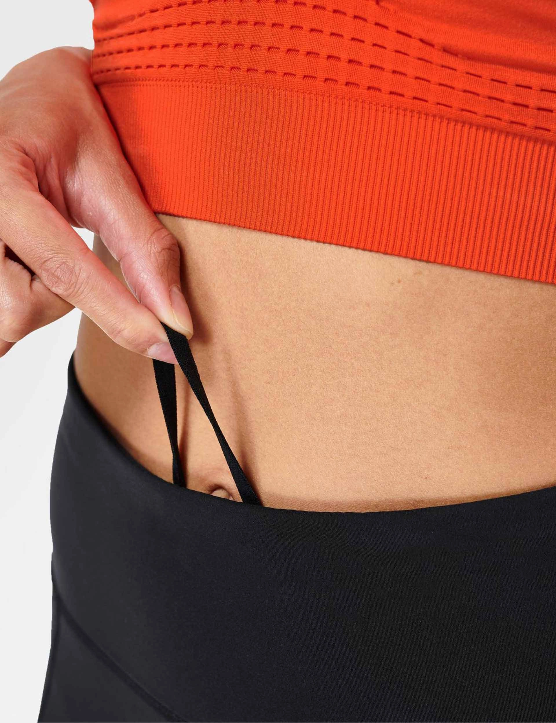 Power Cropped Gym Leggings - Black Postpartum Fit Daily Routine