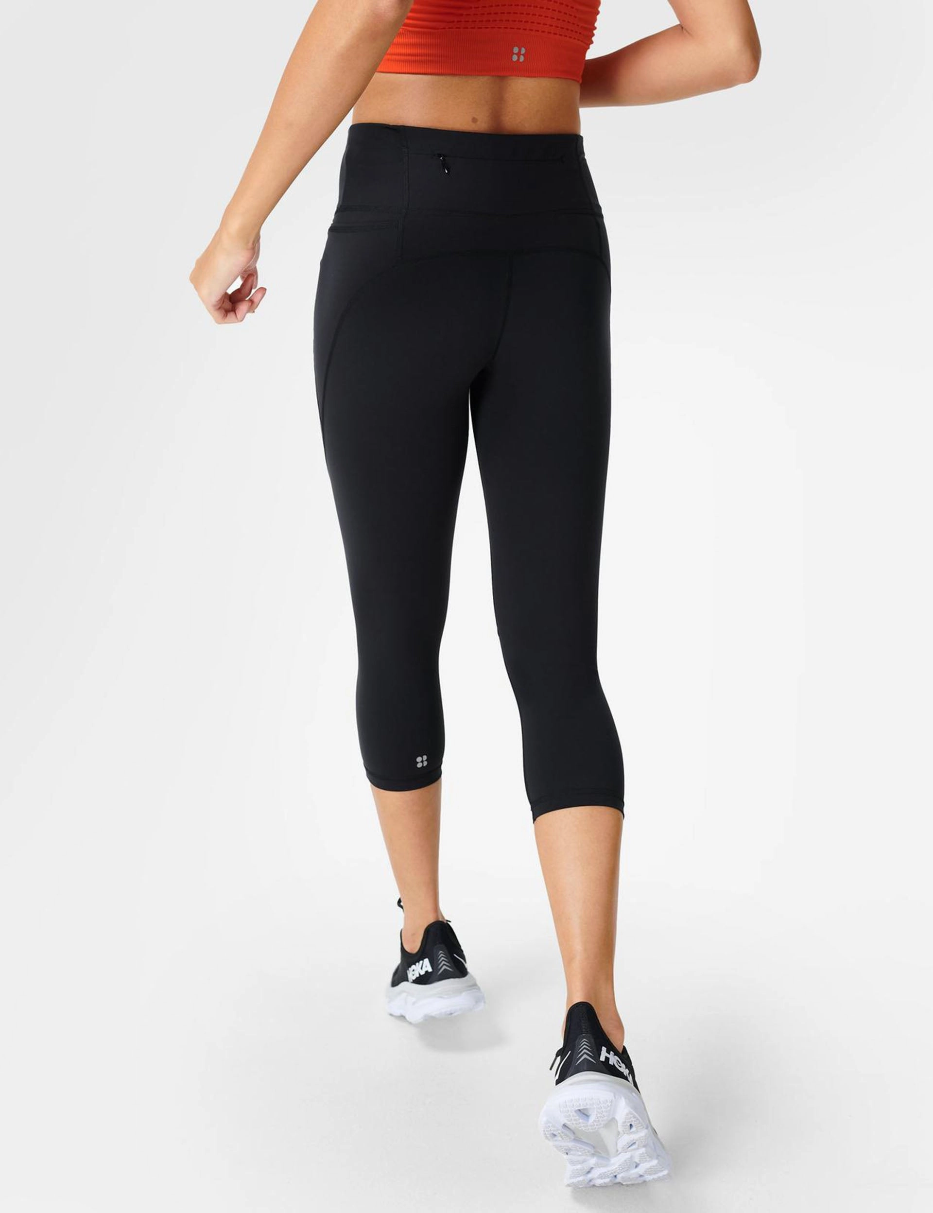 Seamless Design Active Lifestyle Power Cropped Gym Leggings - Black