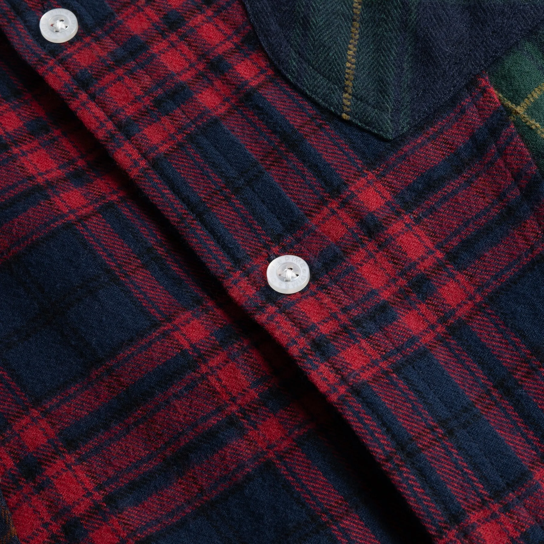 TRIPLE PLAID SHIRT - MULTI Saga Fit