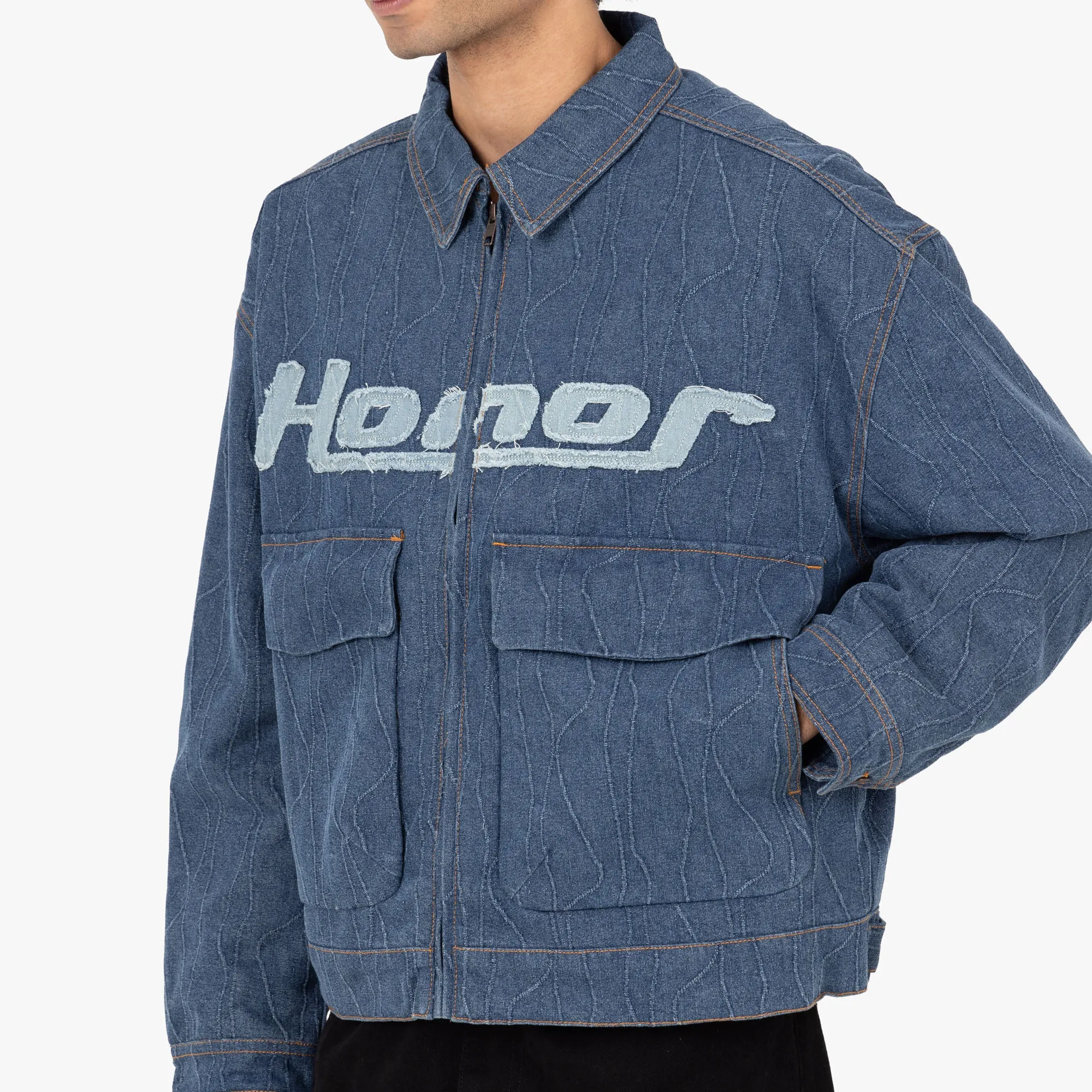 Quick Access Closures Honor The Gift Frequency Denim Jacket / Indigo