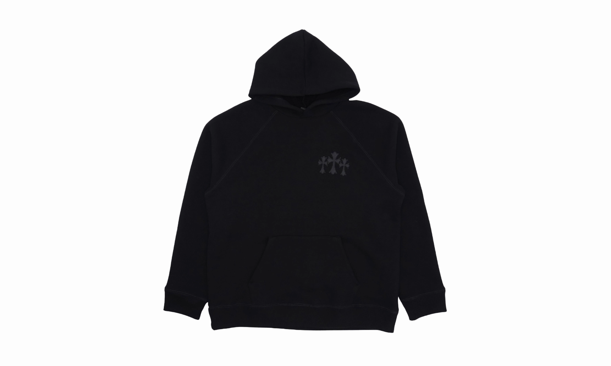 Triple Cross Nylon CH Logo Seven-11 Hoodie "Black"