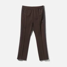 WrinkleResistantFabric Tailored Fit NARROW TRACK PANT POLY SMOOTH - BROWN