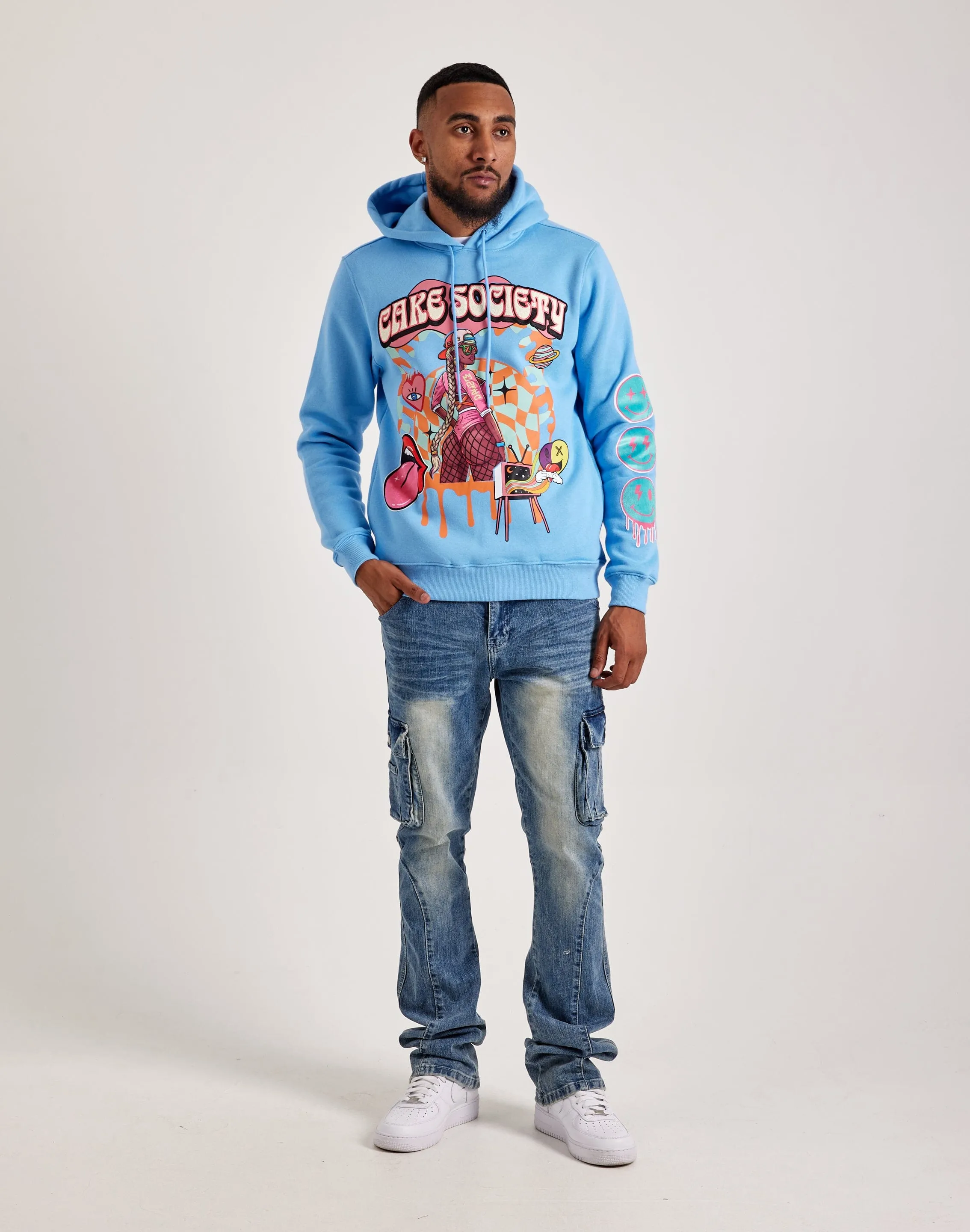 Breathable Stretch Fabric Resort Mood Central Mills Wedding Cake Society Hoodie