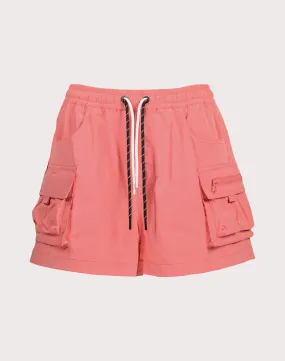 Grindhouse Nylon Cargo 3-Inch Pink ?Shorts GridTexture