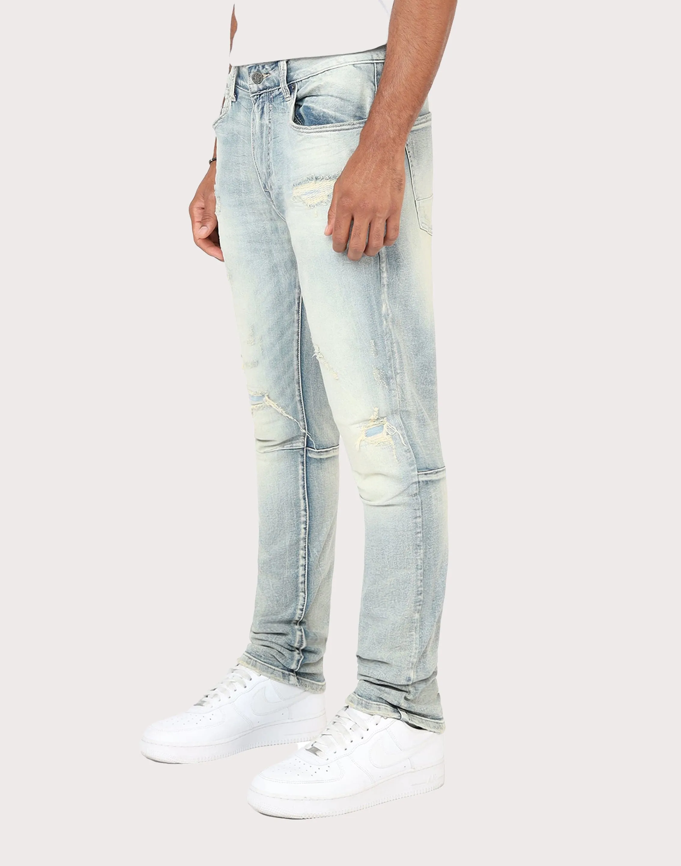 Grindhouse Slim Fit Taper Vintage Denim Jeans Lightweight Material