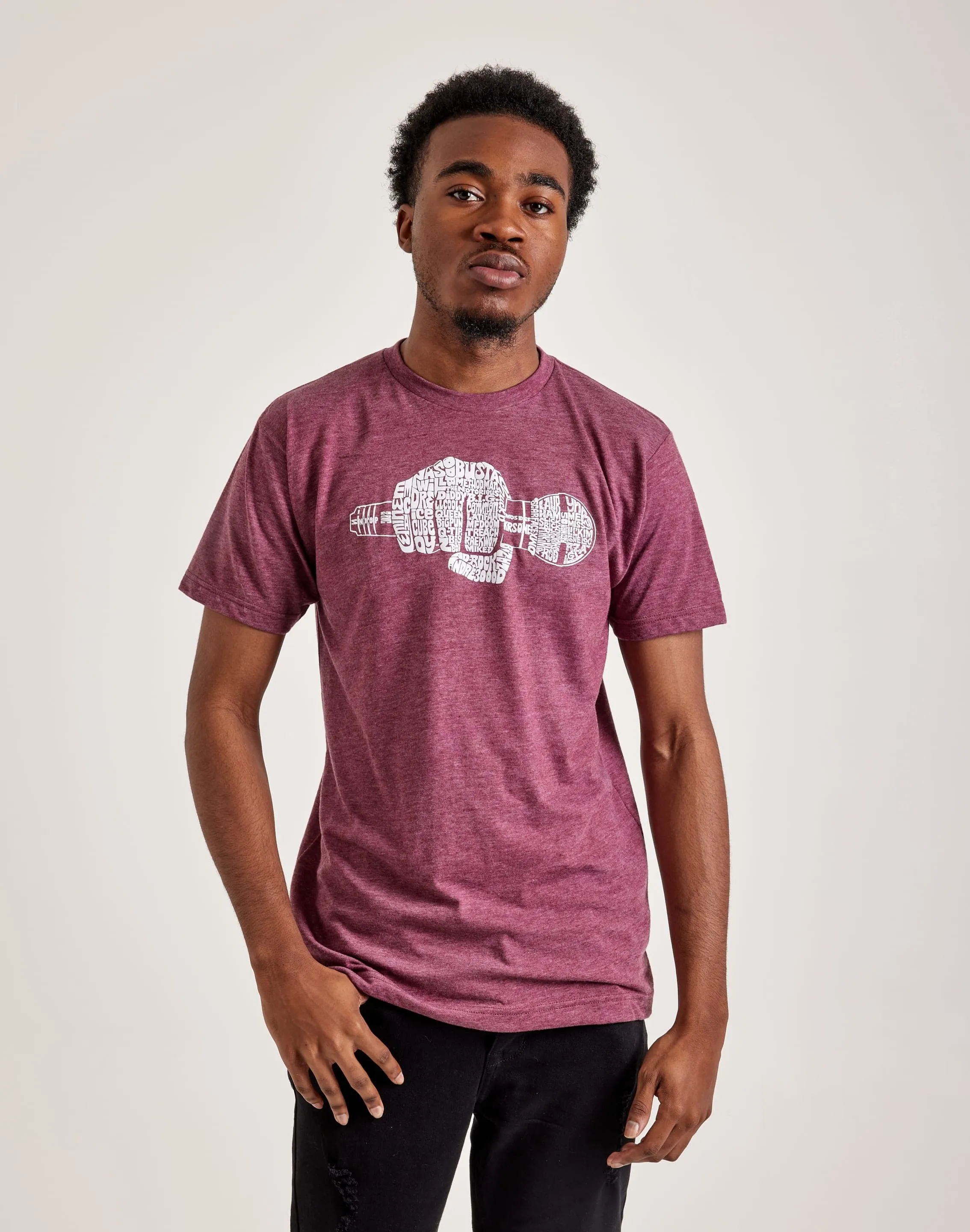 Seamless Design LA Pop Art Word Art '90s Rappers Tee