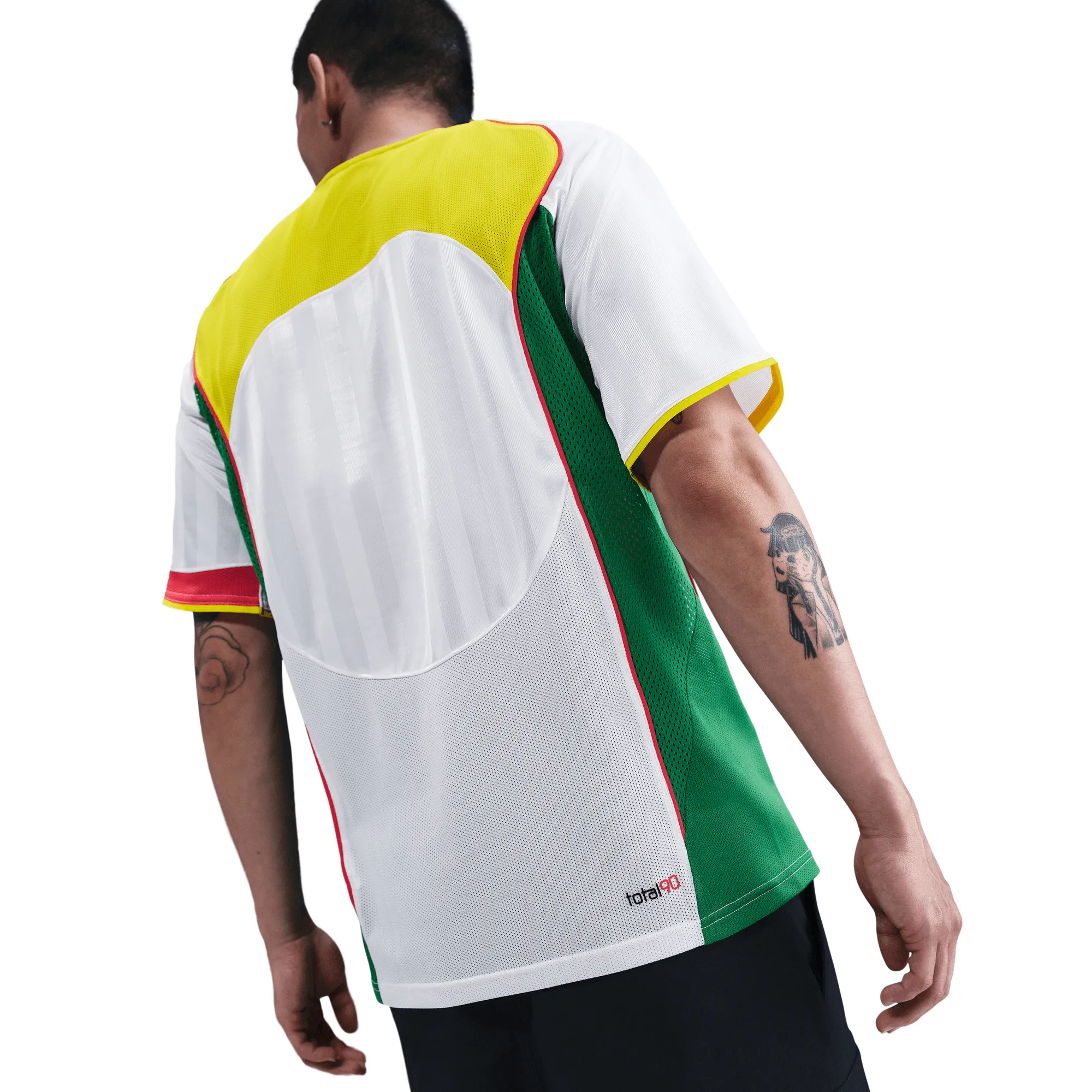 Collapsible Hood TOTAL 90 DRI-FIT SOCCER JERSEY - WHITE / OPTI YELLOW