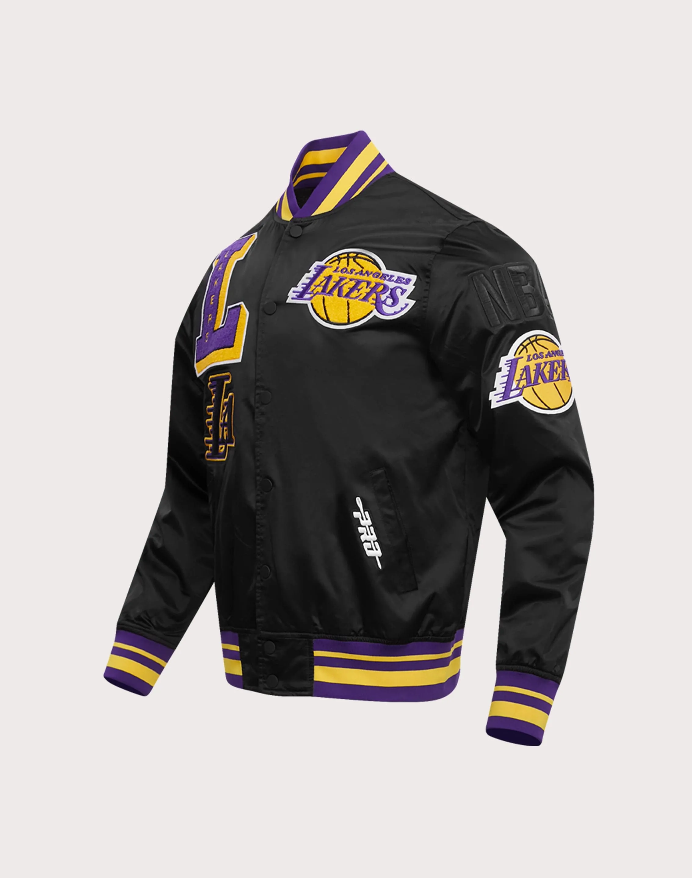 Pro Standard NBA Los Angeles Lakers Mashup Rib Satin Jacket Euro Mood