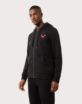 True Religion Arch Logo Buddha Full-Zip Jacket NonRestrictiveSilhouette Fantasy Glow