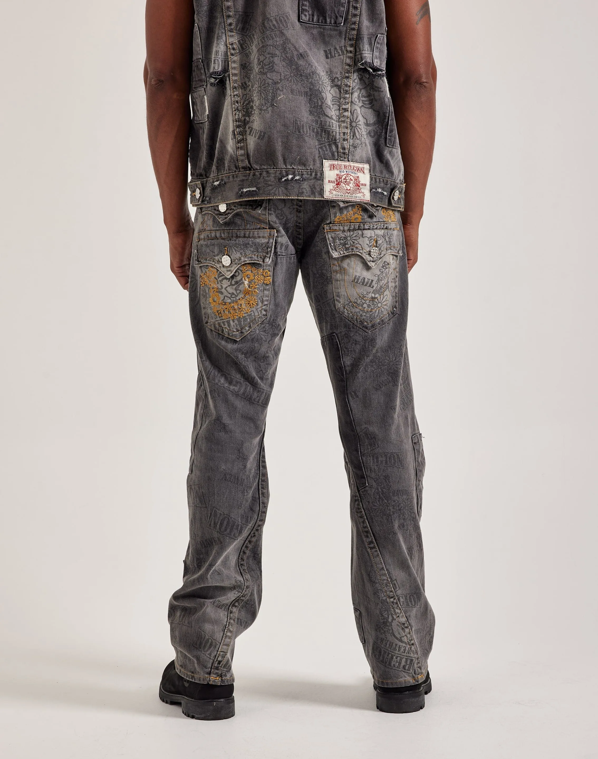 Gentle Power True Religion Bad Weather Joey Stacked Pocket Jeans