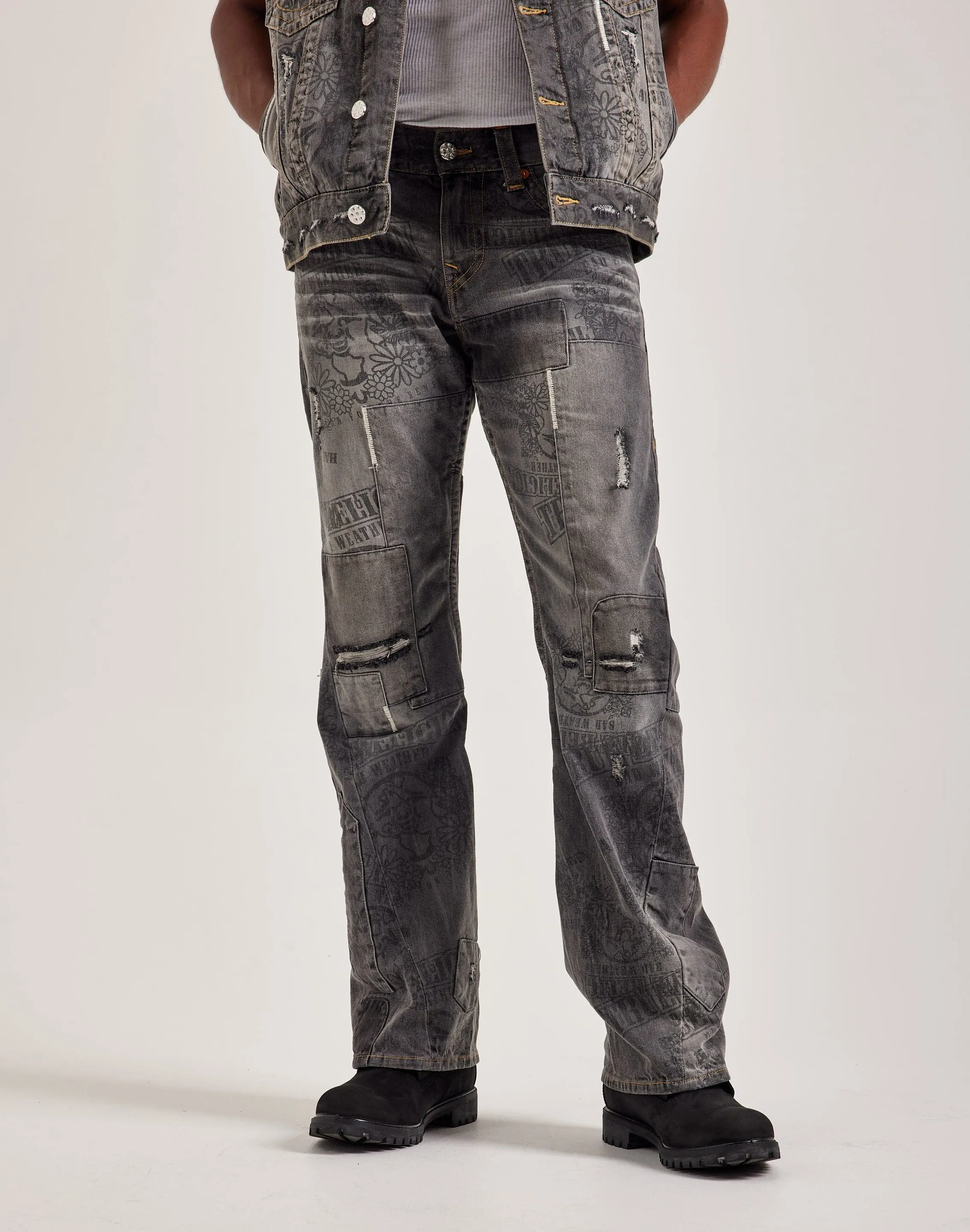True Religion Bad Weather Joey Stacked Pocket Jeans Metro Mode HighElasticity